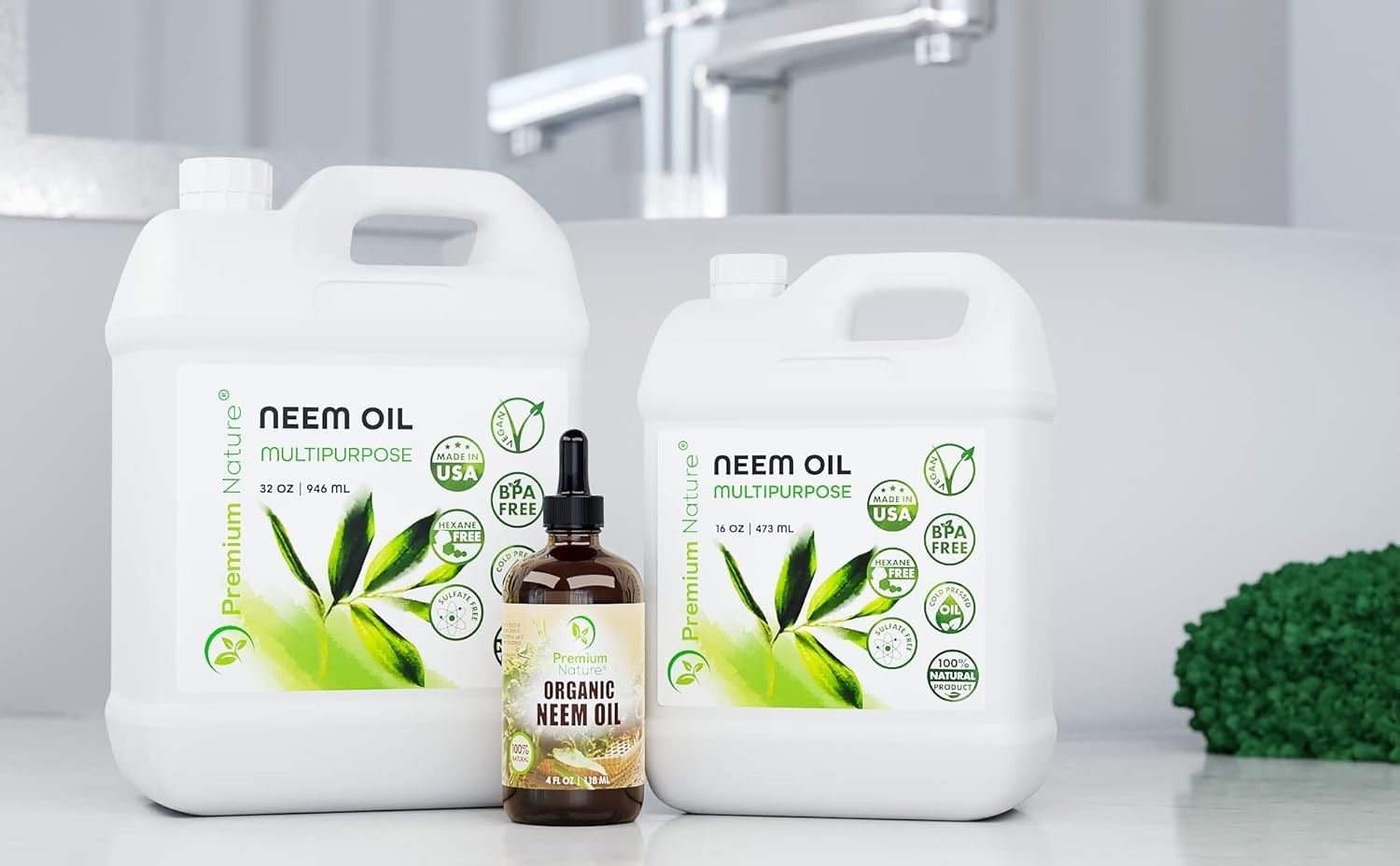 Organic Cold Pressed Neem Oil – 16 oz Multi-Purpose for Skin & Plants