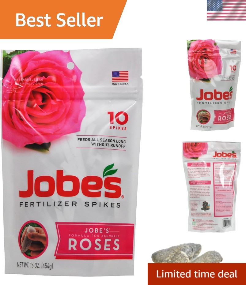 Mess-Free Rose Fertilizer Spikes – 10 Count for Optimal Plant Nourishment