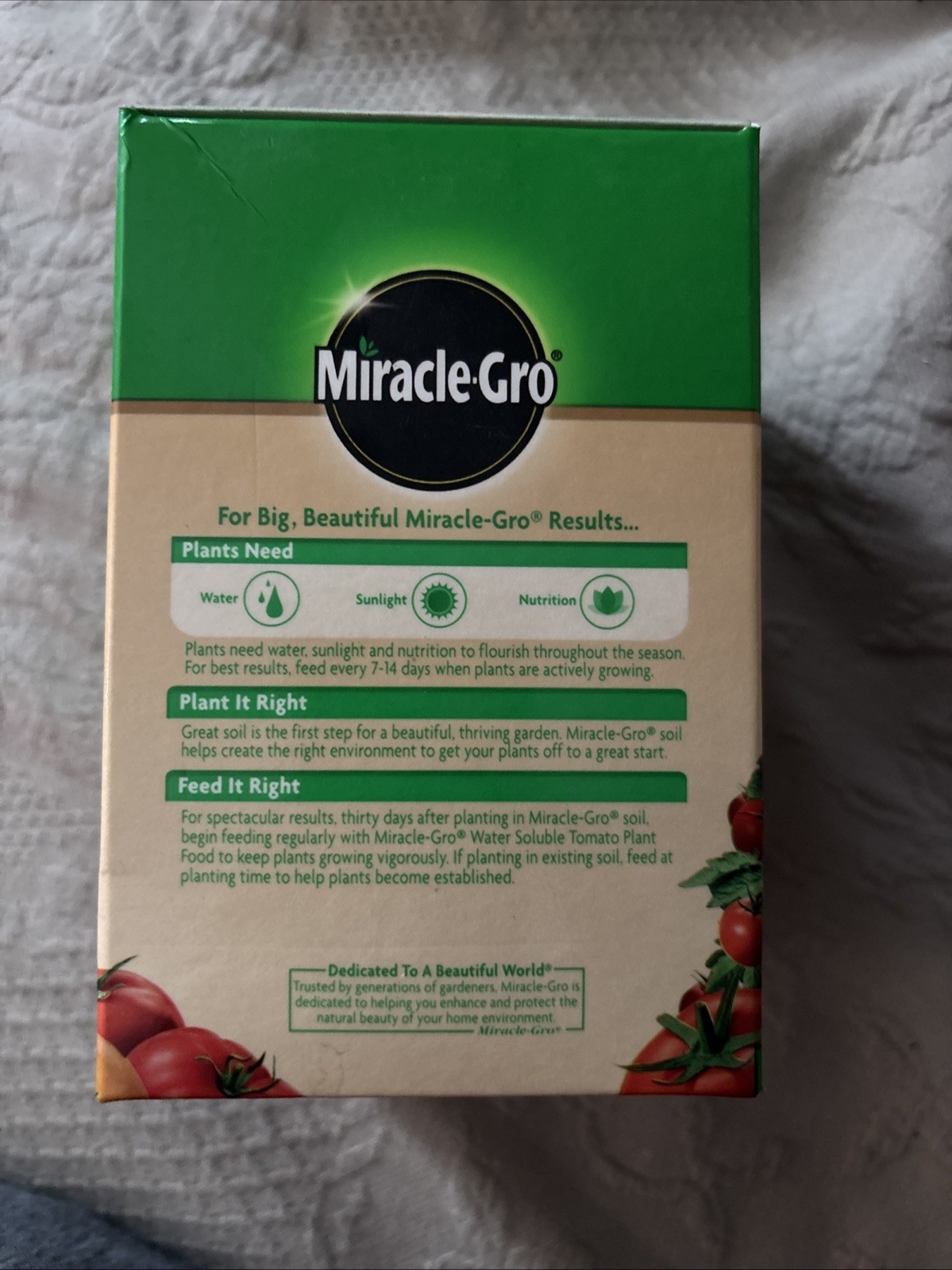 Miracle Gro Water Soluble Tomato Plant Food Fertilizer – 0.6kg
