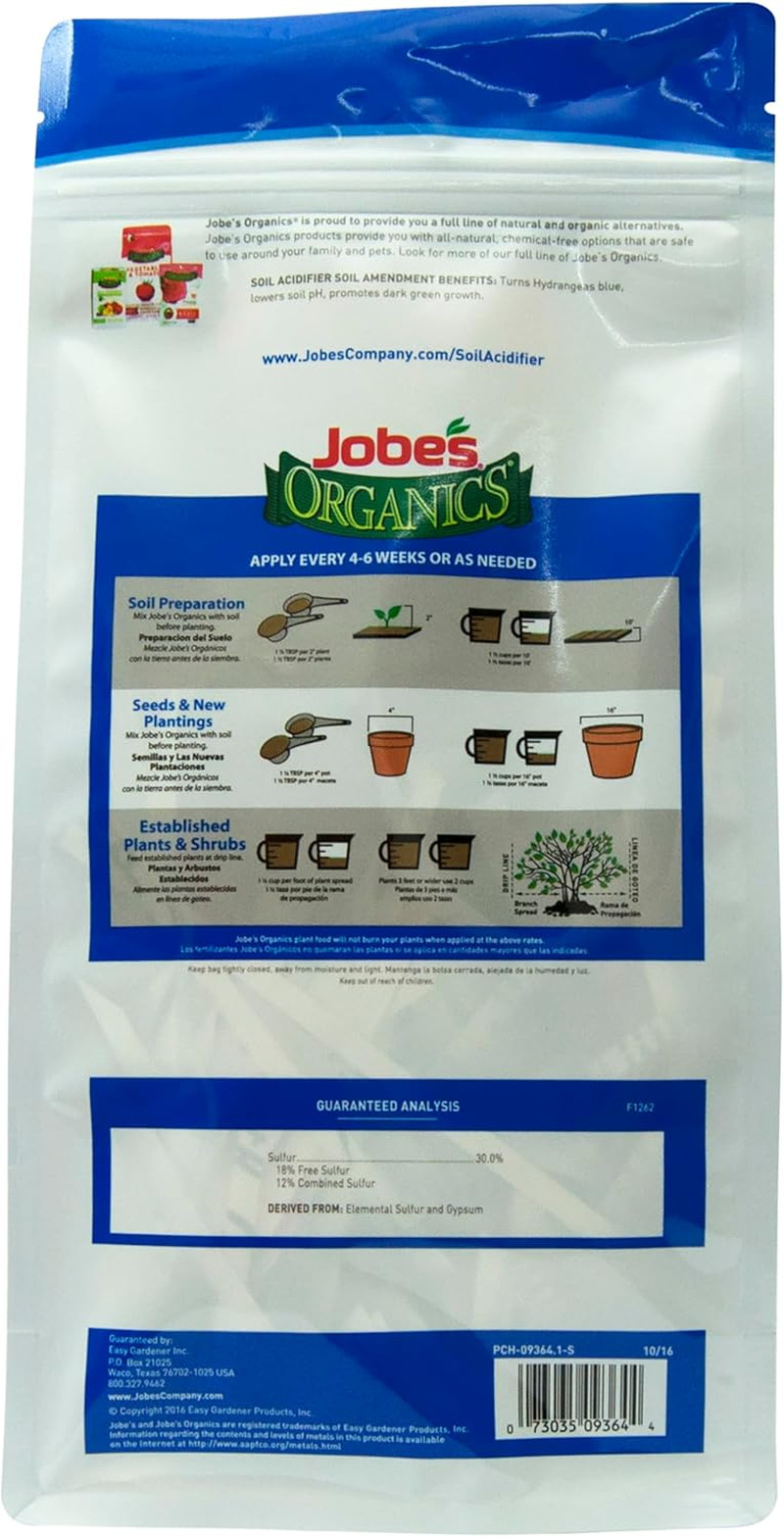 Jobe’s Organics Granular Soil Amendment, Organic Soil Acidifier for Blueberry an