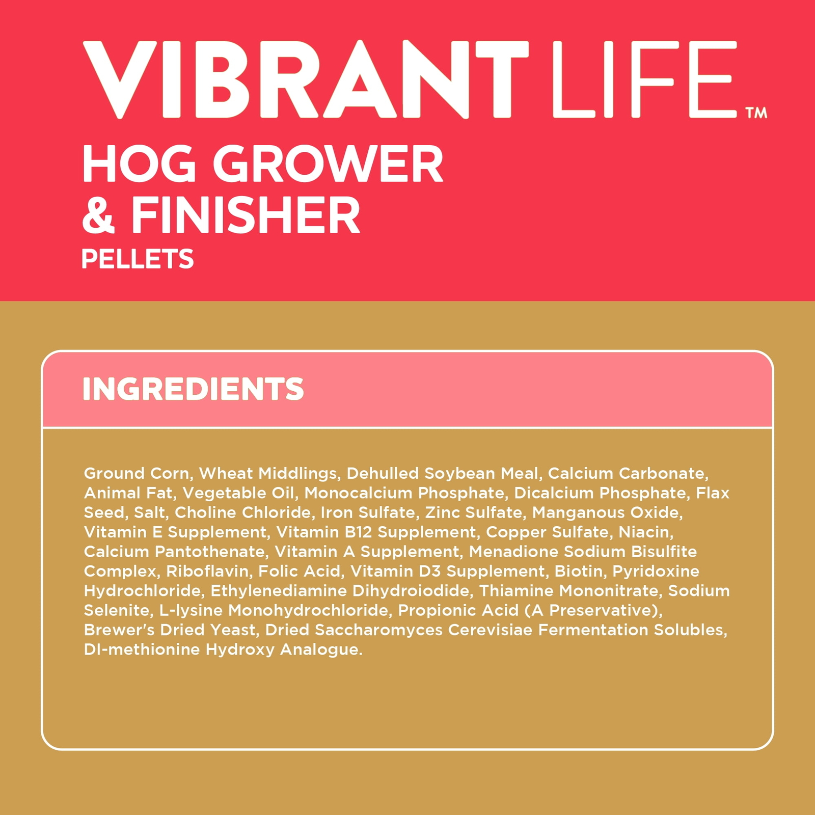 Hog Grower & Finisher Pellet Feed, 40 lbs