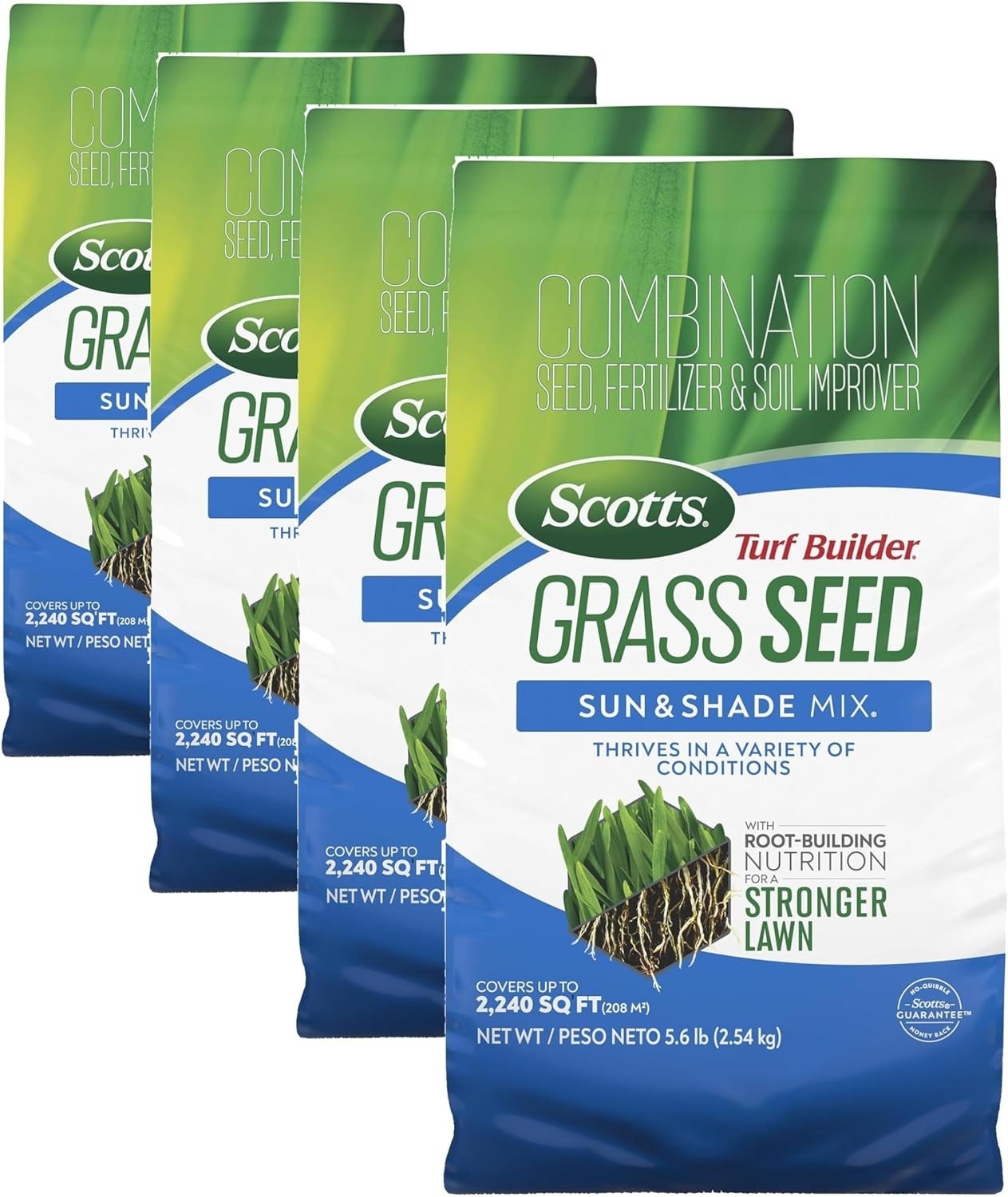 Scotts Turf Builder Grass Seed Sun & Shade Mix Grass Seed Plus Lawn Fertilizer &