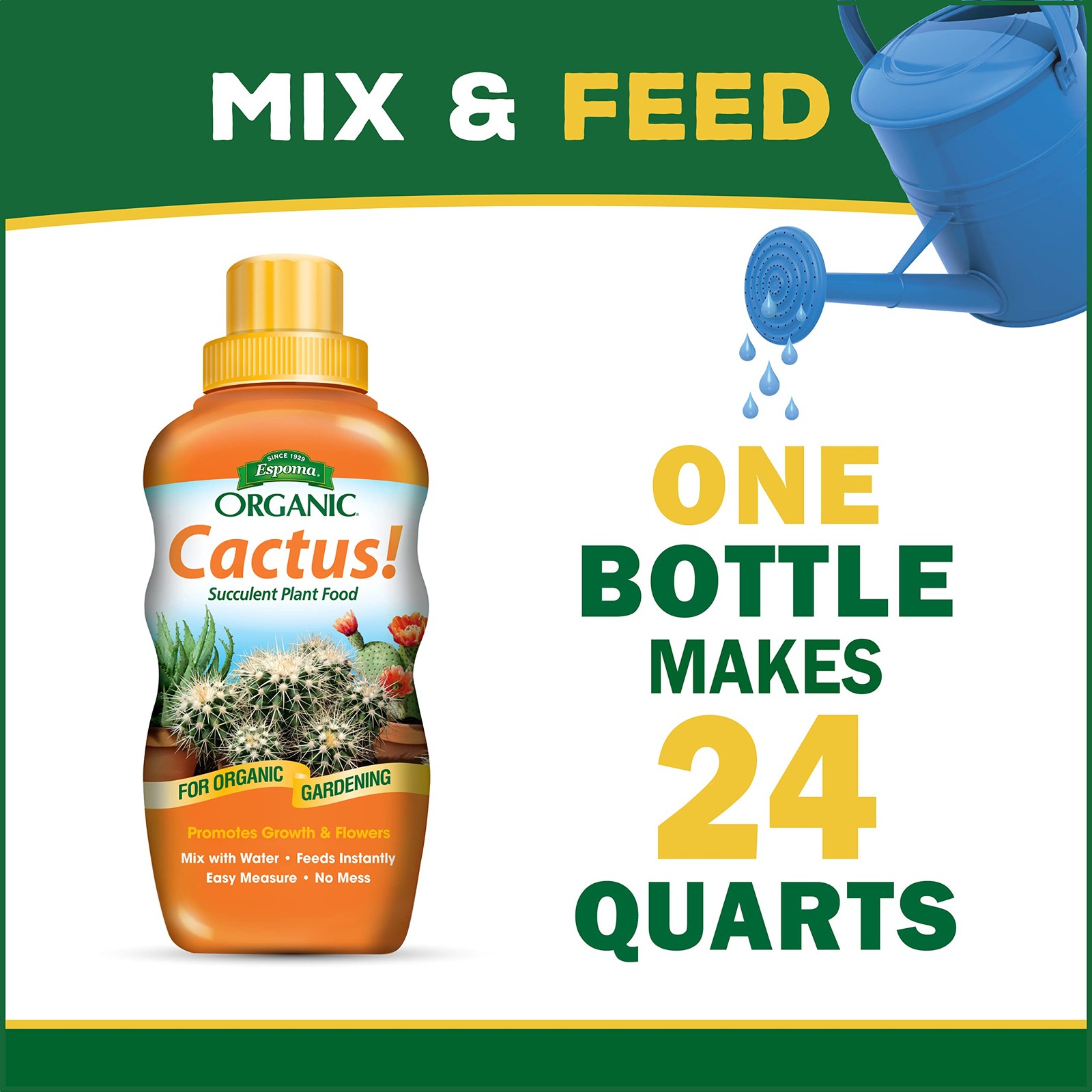 Organic Cactus Fertilizer Liquid Plant Food 8Oz For Succulents And Indoor Plants