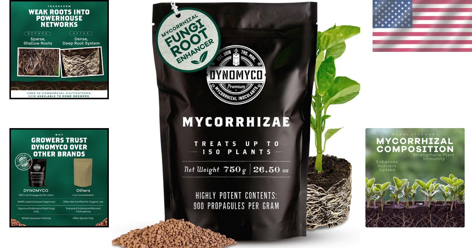 Granular Mycorrhizae 750g: Boosts Root Growth, Yields, Nutrient Uptake – OMRI…