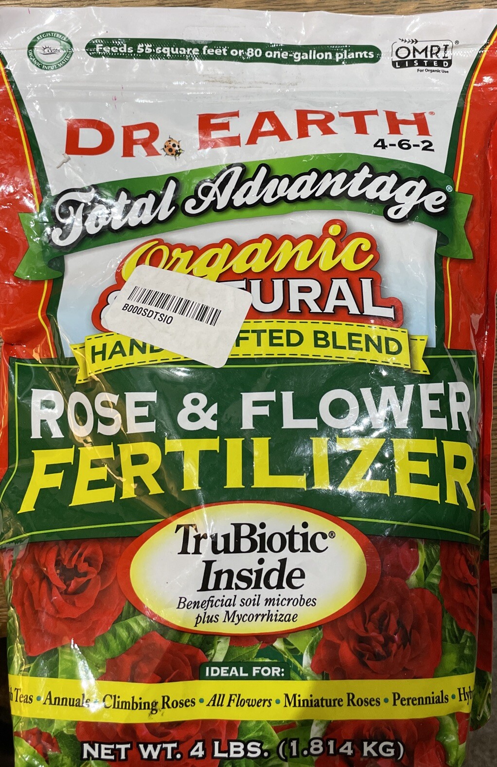 4 Lb. DR. EARTH ORG AND NATURAL TOTAL ADVANTAGE® ROSE & FLOWER FERTILIZER 4-6-2