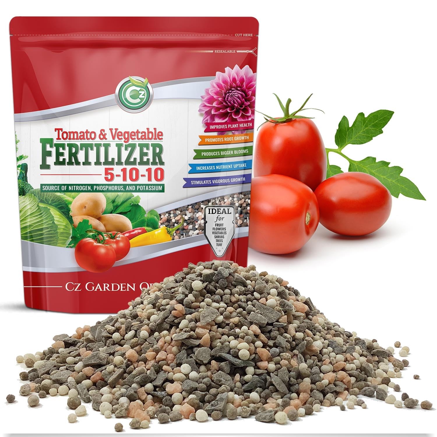 5-10-10 Tomato & Vegetable Cz Garden Organics All Purpose Fertilizer 8LB