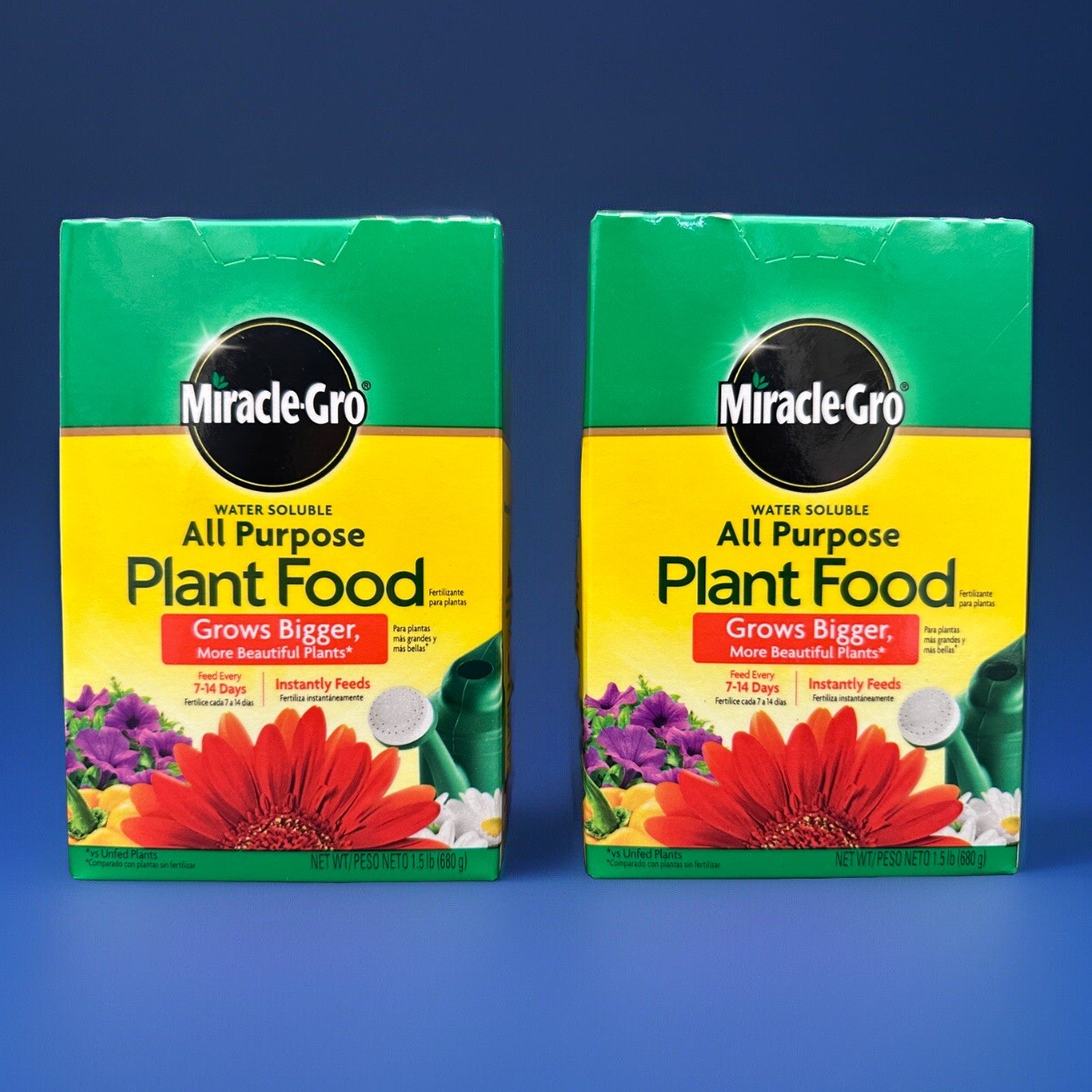 Miracle Gro All Purpose Plant Food 1.5 lbs **LOT OF (2) BOXES**