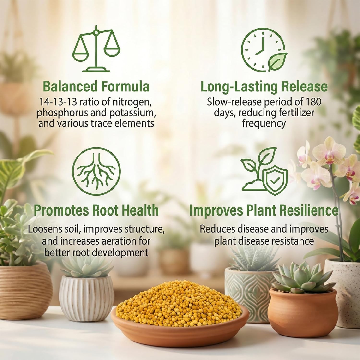 Organic Slow Release Fertilizer All Purpose Plant Food 28 oz Vegetable Garden