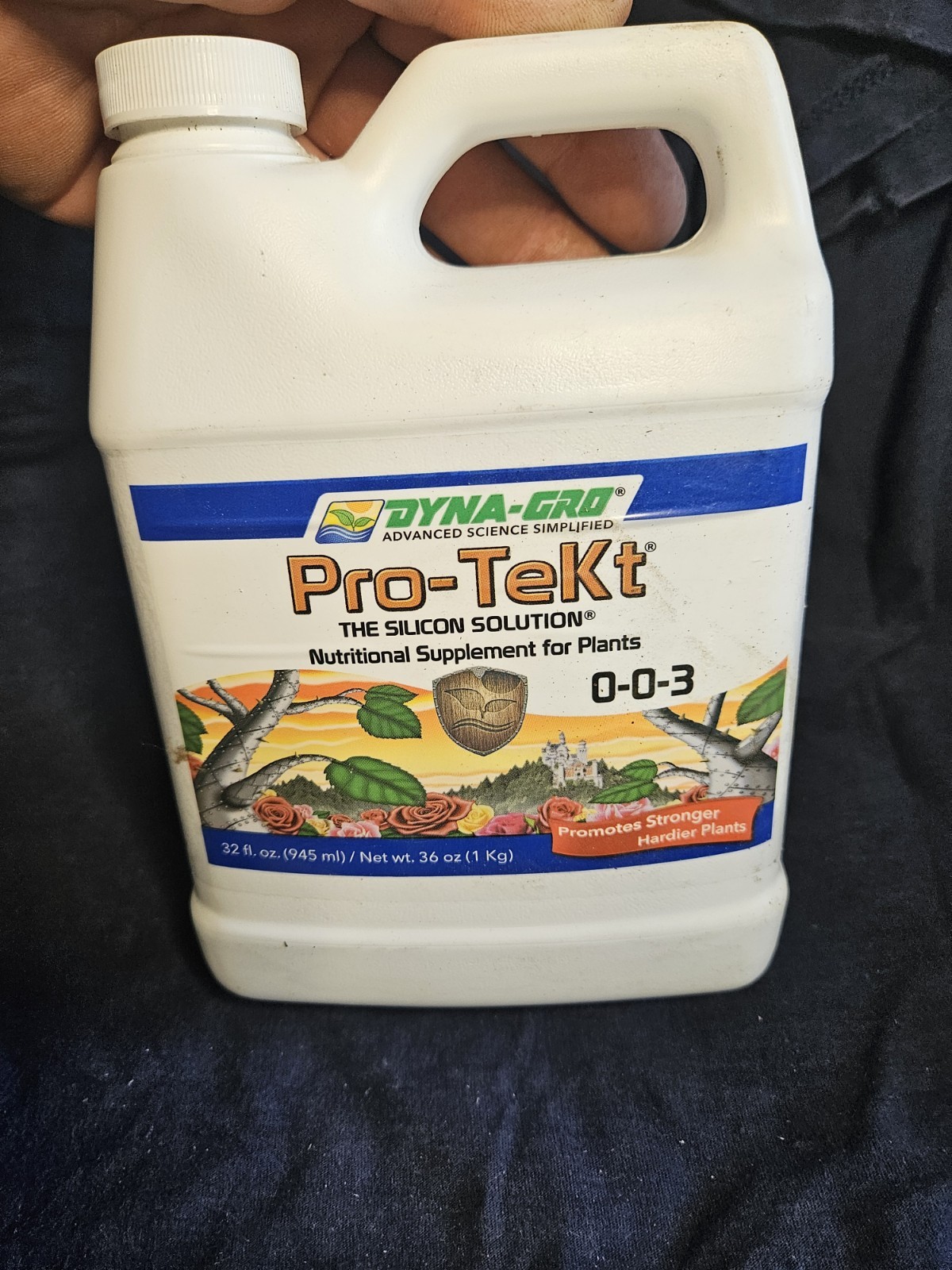 Dyna Gro Pro-Tekt 32 oz. 0-0-3 Quart Liquid Plant Food Fertilizer Organic Garden