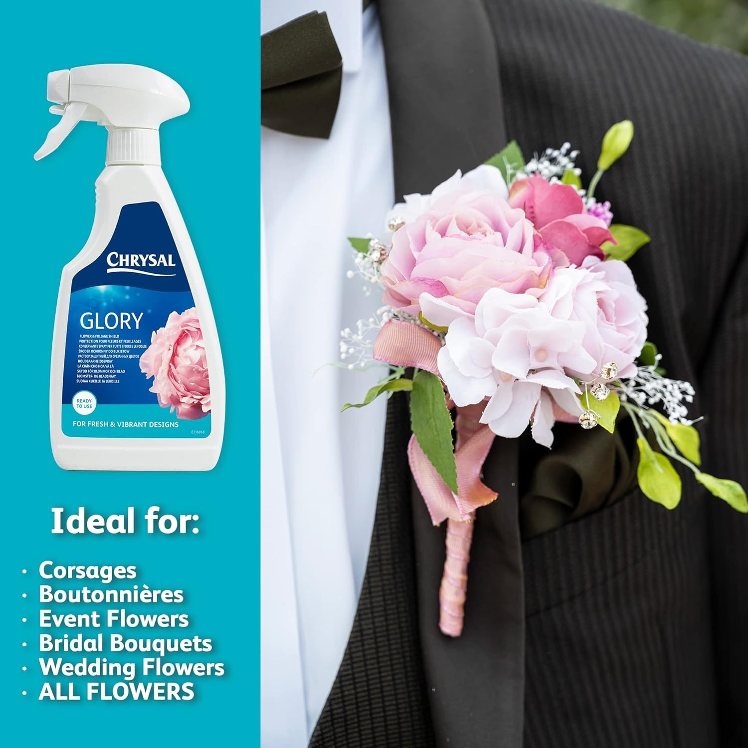 Chrysal Professional Glory Flower and Foliage Finish 500ml