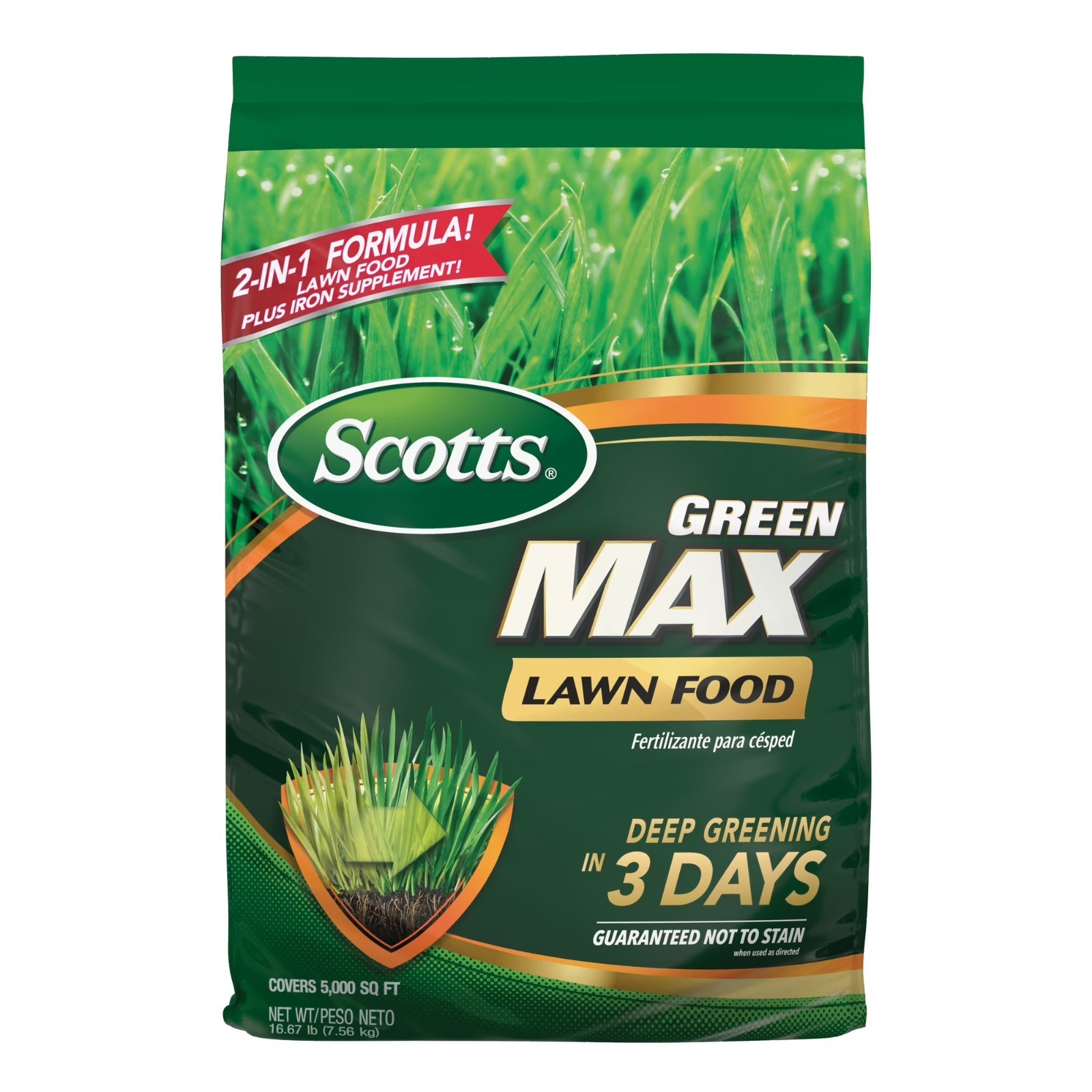 Scotts Green Max Lawn Food. 16.9 lbs.. 5.000 sq. ft.