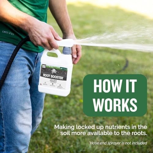 Turf Titan Root Booster Liquid Probiotic for Lawn and Garden (32 oz) with Hos…