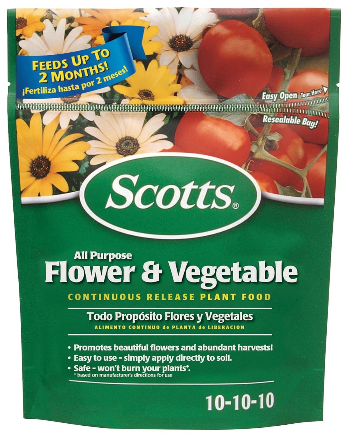 Scotts All Purpose Flower and Vegetable Continuous Release Plant Food, for Outdo