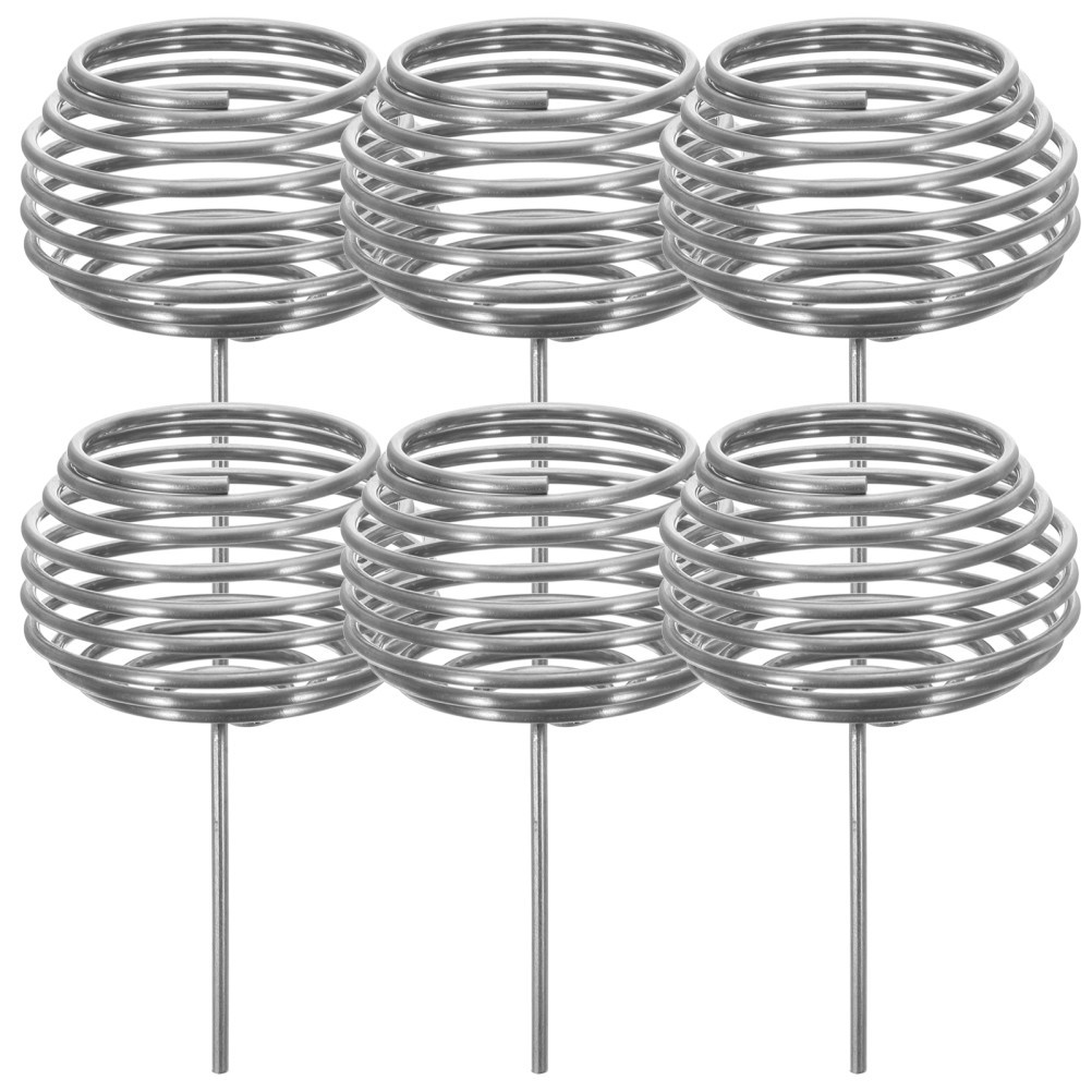 10Pcs Gardening Fertilizer Holders Stainless Steel Bonsai Boxes Durable Silver