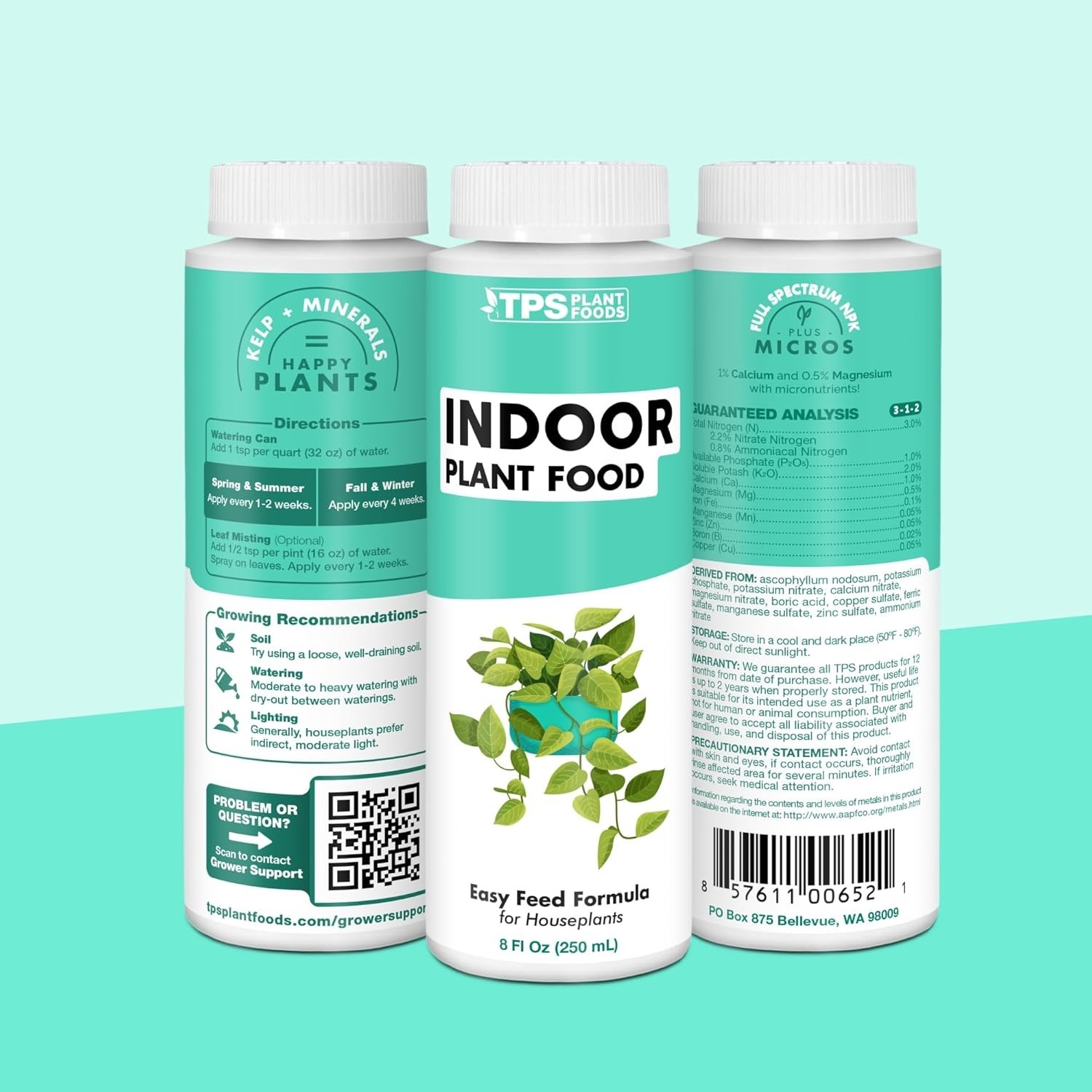 Liquid Fertilizer for Indoor Plants & Potted Houseplants – Healthy Root Support