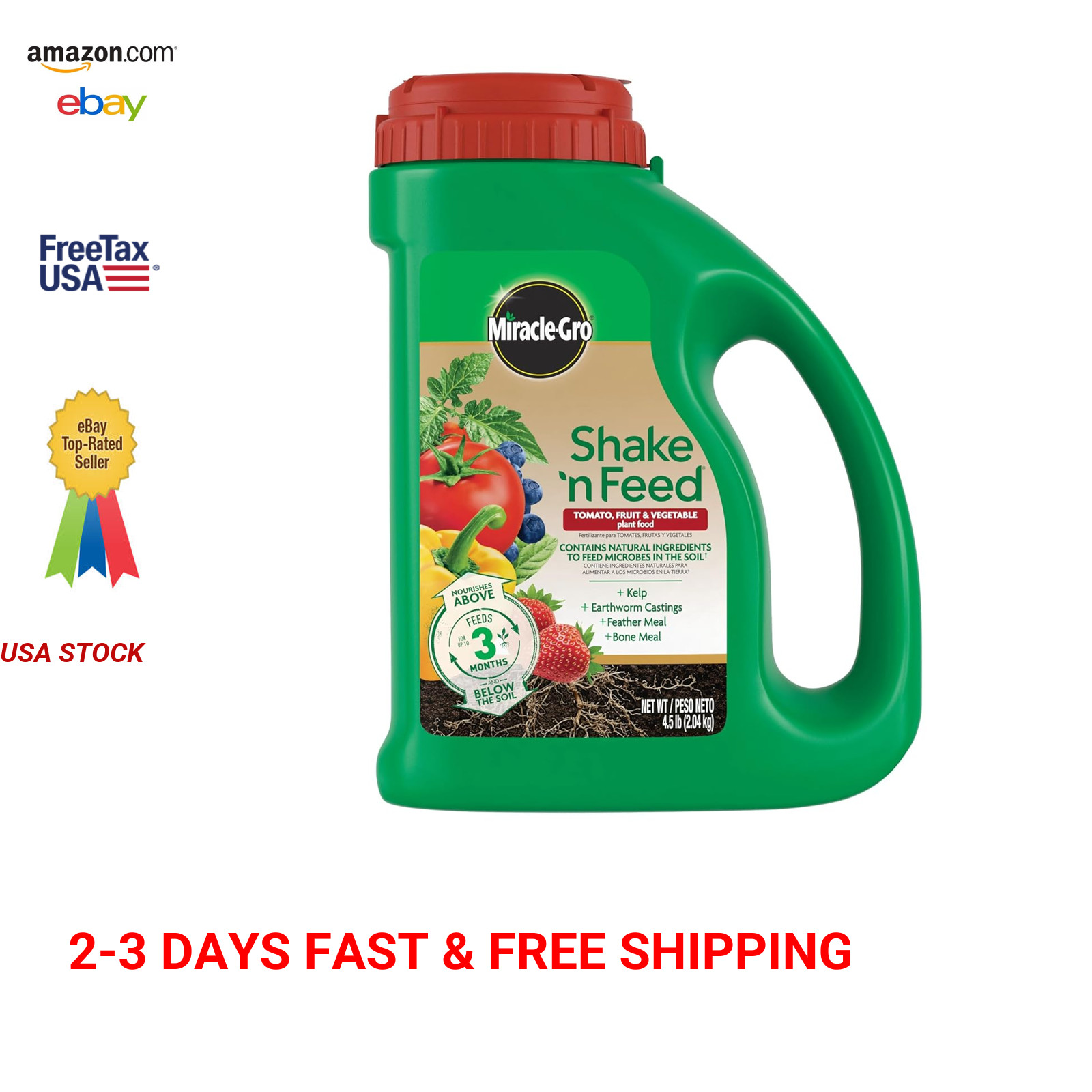 Tomato Fruit Vegetable Plant Food Shake N Feed 4.5 lb Garden Fertilizer Outdoor