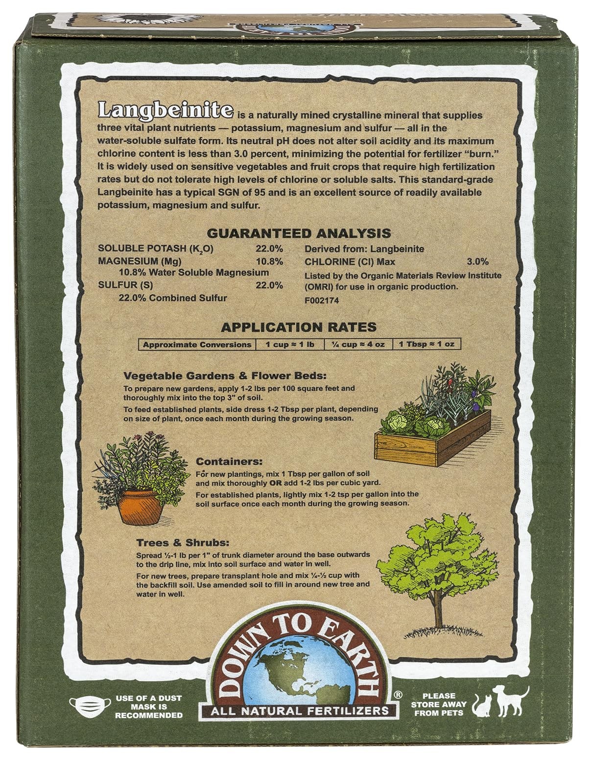 Organic Langbeinite, Potassium Magnesium Sulfate (K-Mag) Granular Plant Food …