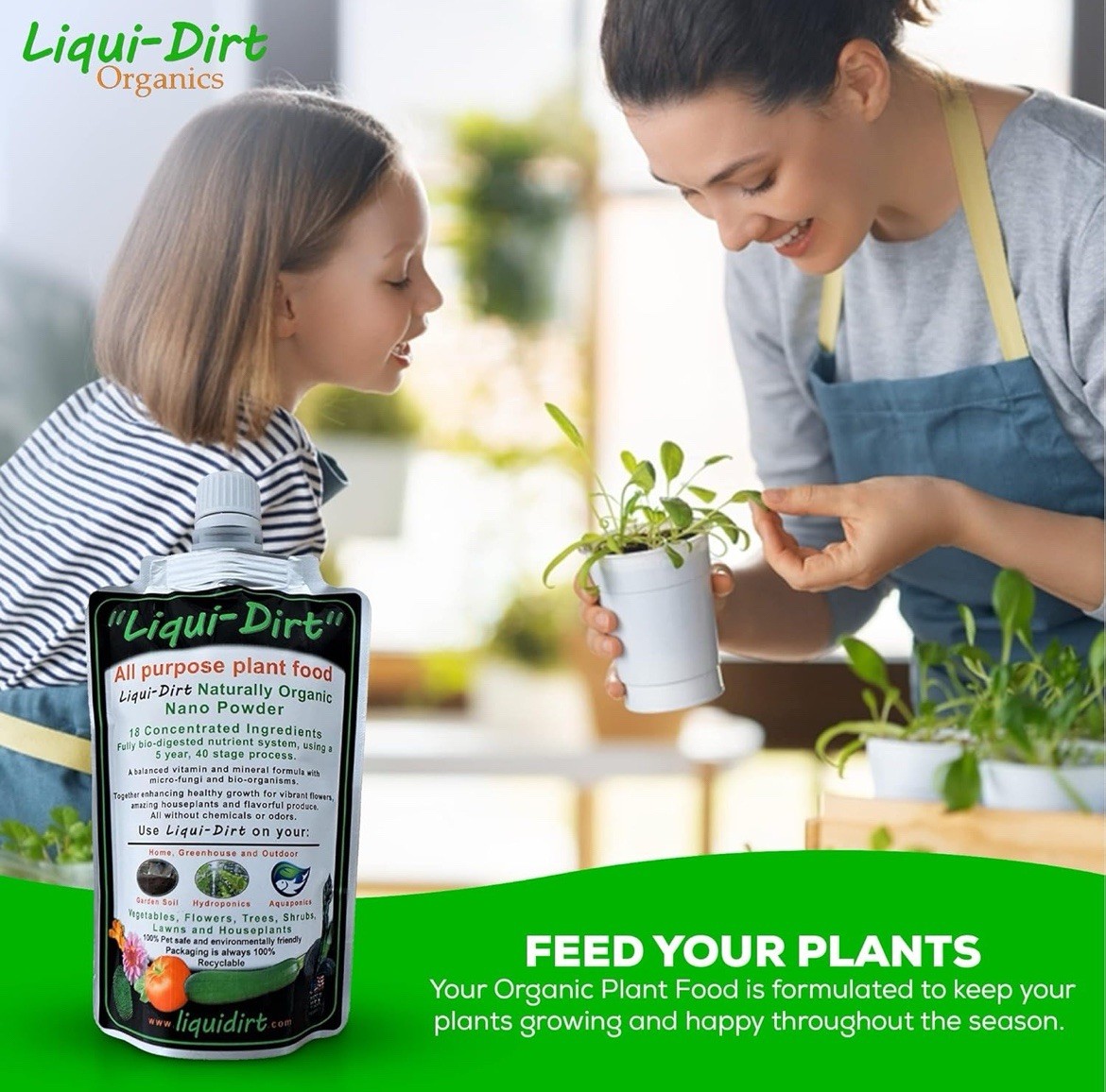Organic Plant Food Fertilizer All Purpose 50 Gallons Concentrate indoor/outdoor