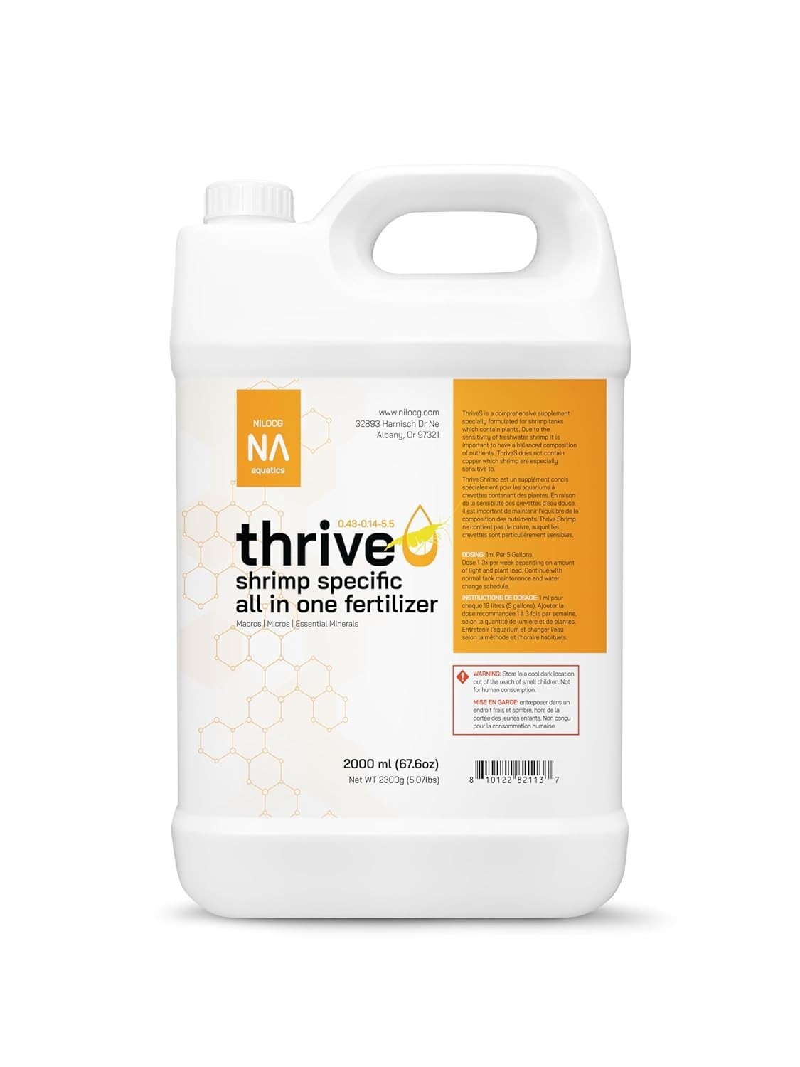 ThriveS Shrimp Specific All in One Aquarium Fertilizer – 500ml Liquid Plant Food