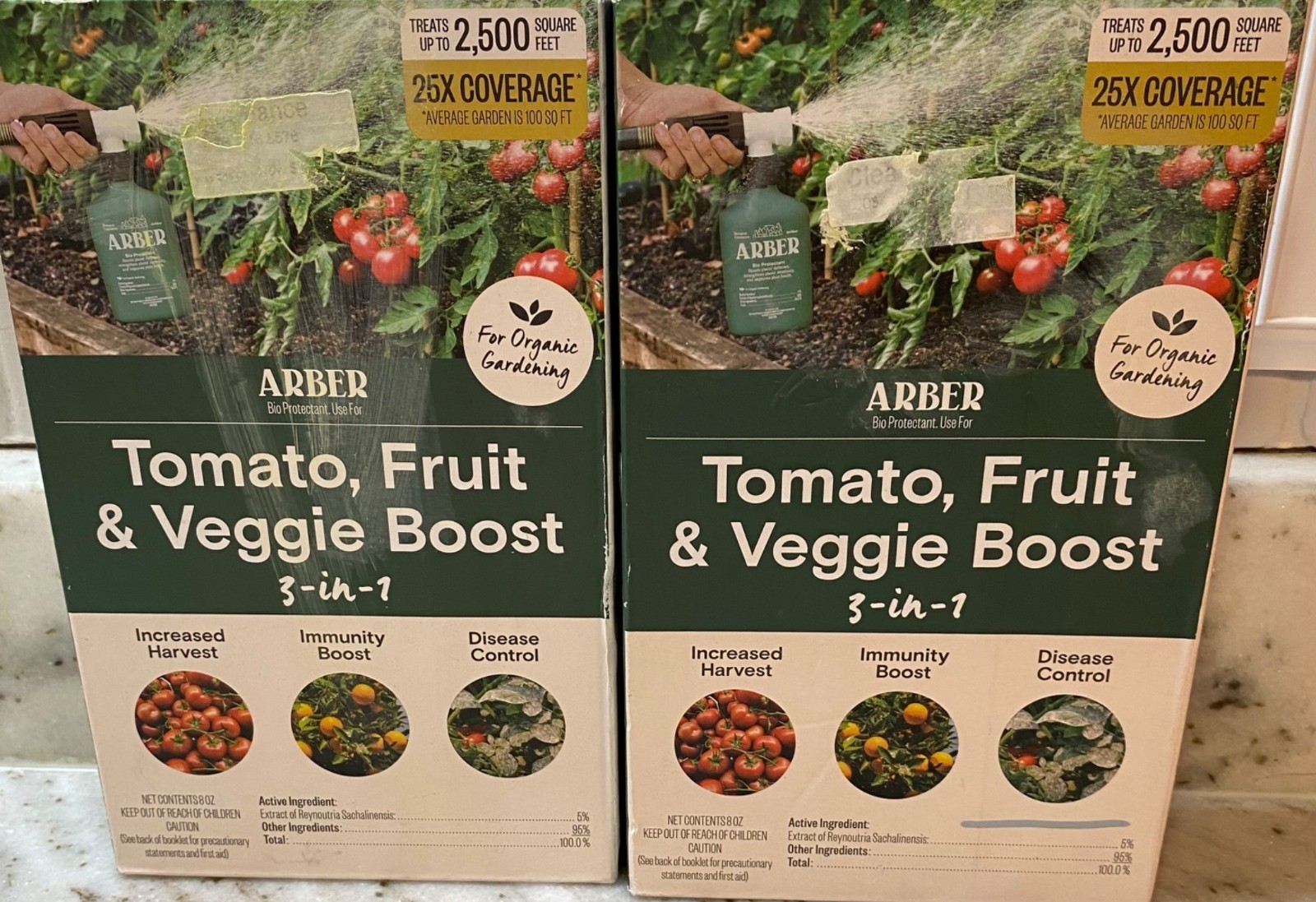 Lot of 2 ARBER Tomato Fruit Vegetables BOOST Spray Fertilizer