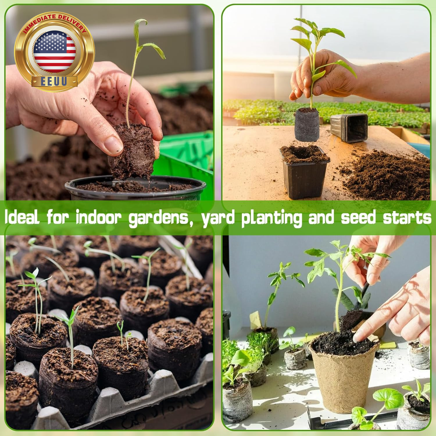 55Pcs 30Mm Seed Starter Pods, Compressed Peat Pellets Seed Starter Soil for Seed