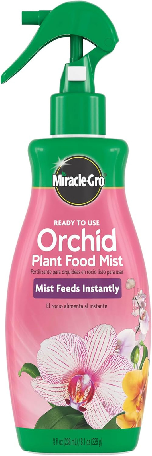 Miracle-Gro Ready to Use Orchid Plant Food Mist, Indoor Orchid Plants, 8 Oz, 3-P