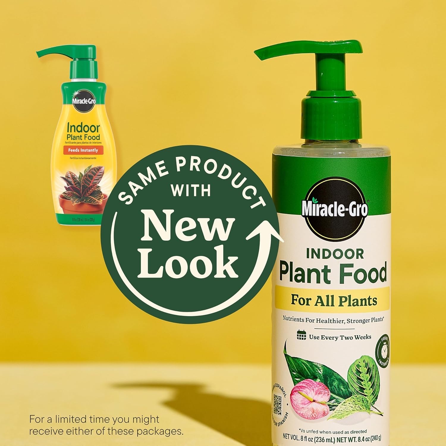 New Liquid Plant Food for Indoor Houseplants Flowers Herbs 2 Pack