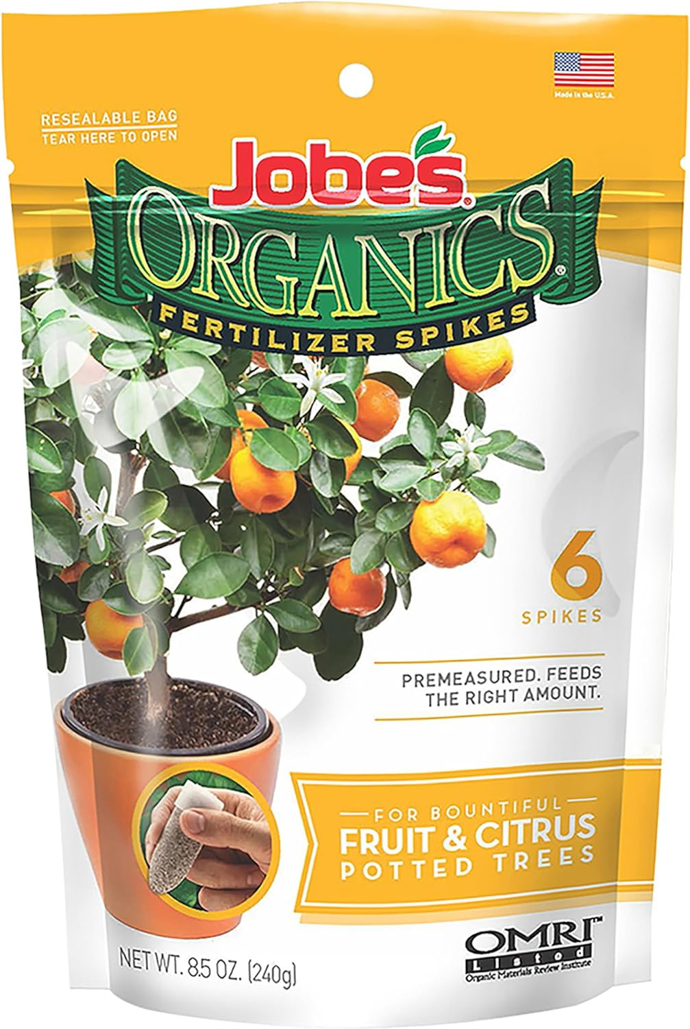 Garden Fertilizer Spikes, Easy Plant Care Fertilizer for Fruit and Citrus Plants