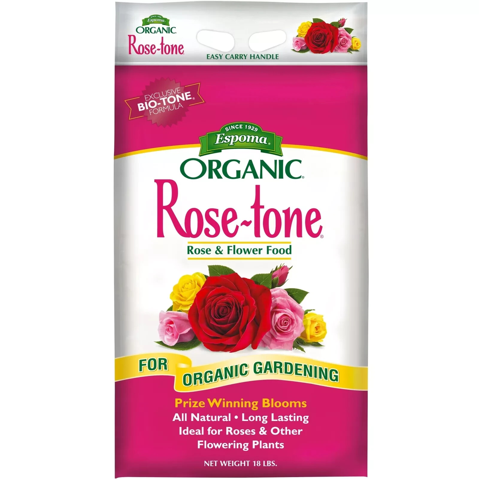 Espoma Organic Rose-tone 4-3-2 Organic Plant Food for Roses and Flowering Plants