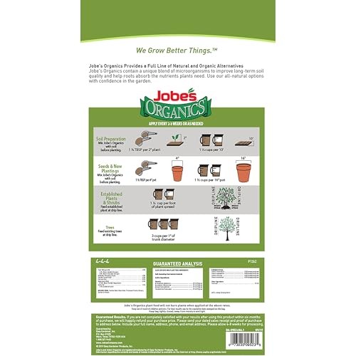 Jobe’s Organics Granular Fertilizer, Easy Plant Care 16 lbs All Purpose