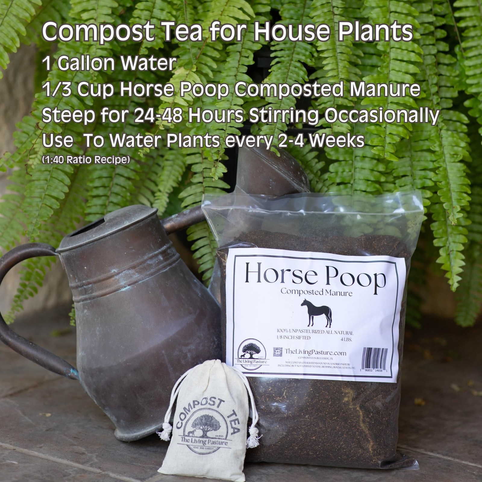 Horse Poop, 100% Natural Aged Unpasteurized Composted Manure and Sifted Premi…