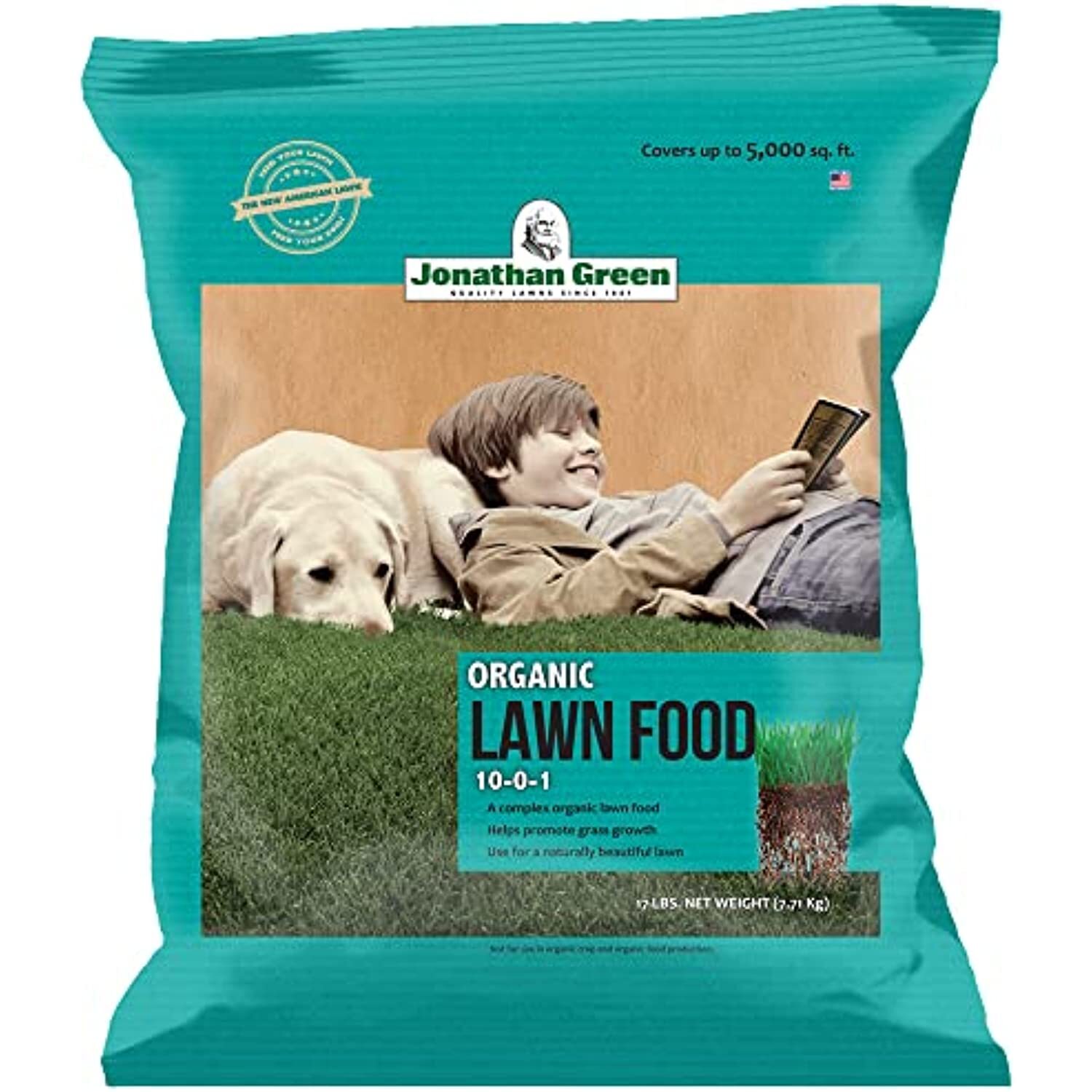 Jonathan Green 7566565 Organic Lawn Food 10-0-1 (5,000 sq. ft.)