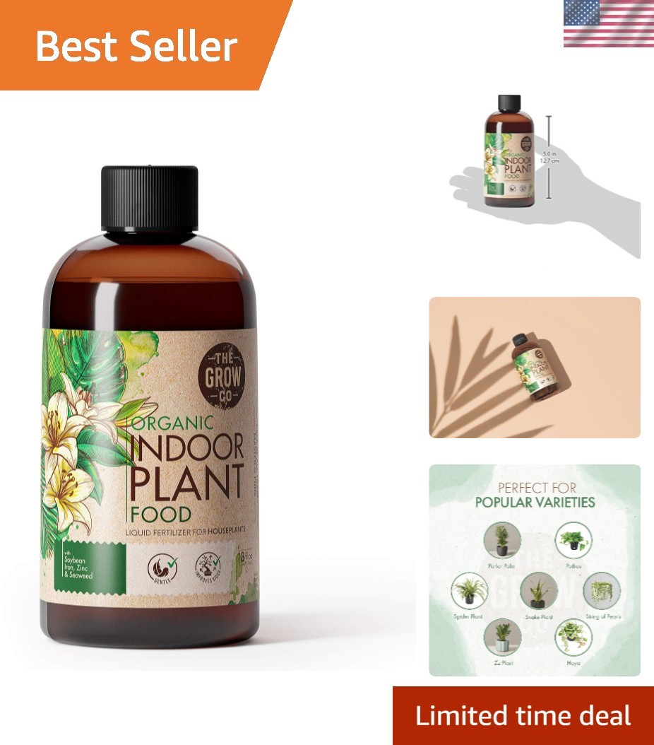 Organic Indoor Plant Food – All-Purpose Liquid Fertilizer – Best for Live Hou…