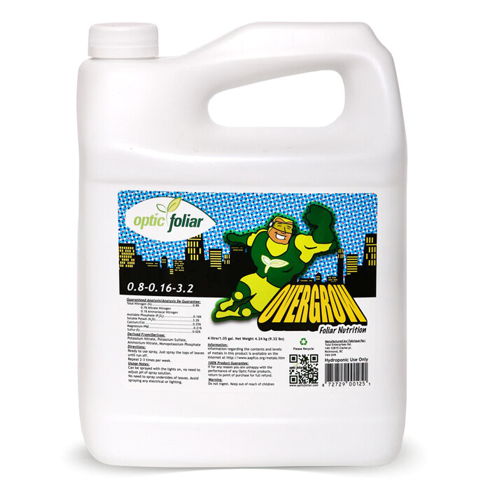 Optic Foliar OVERGROW RTU All-In-One For Growth and Overall Plant Health