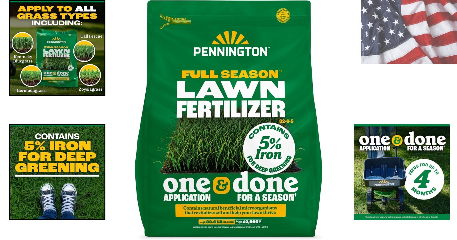 Full Season Lawn FERT 12M 32-0-5 RF 35/33.6LB
