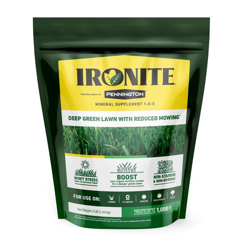 Pennington Ironite All-Purpose Lawn Fertilizer 1-0-0 1000 sq ft