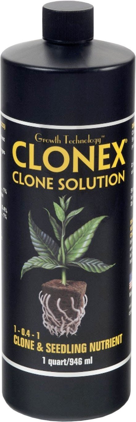 HydroDynamics Clonex Clone Solution – Clone & Seedling Nutrient, 1 Quart