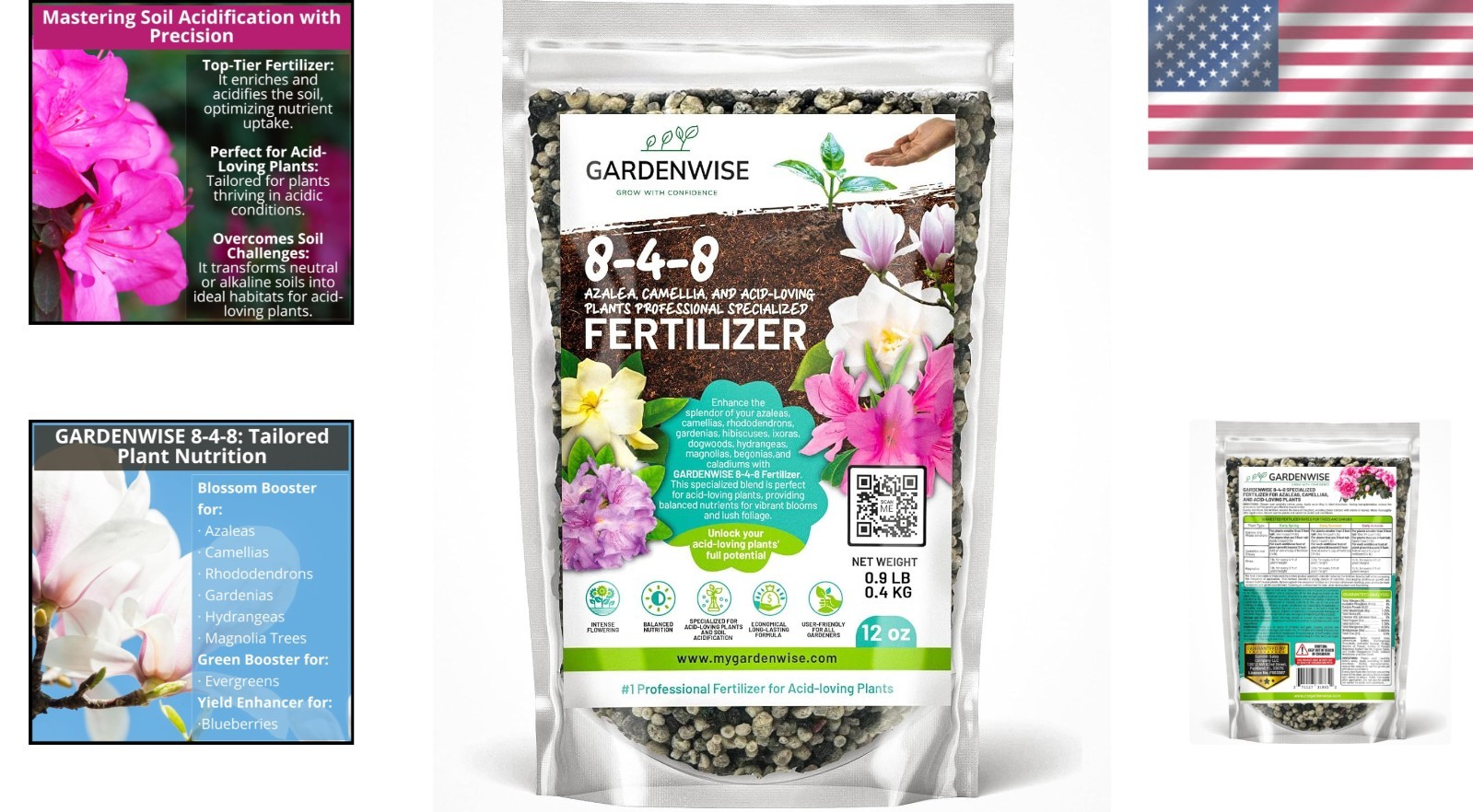 Vibrant Bloom Booster: 8-4-8 Fertilizer for Gardenias, Magnolia & Rhododendrons