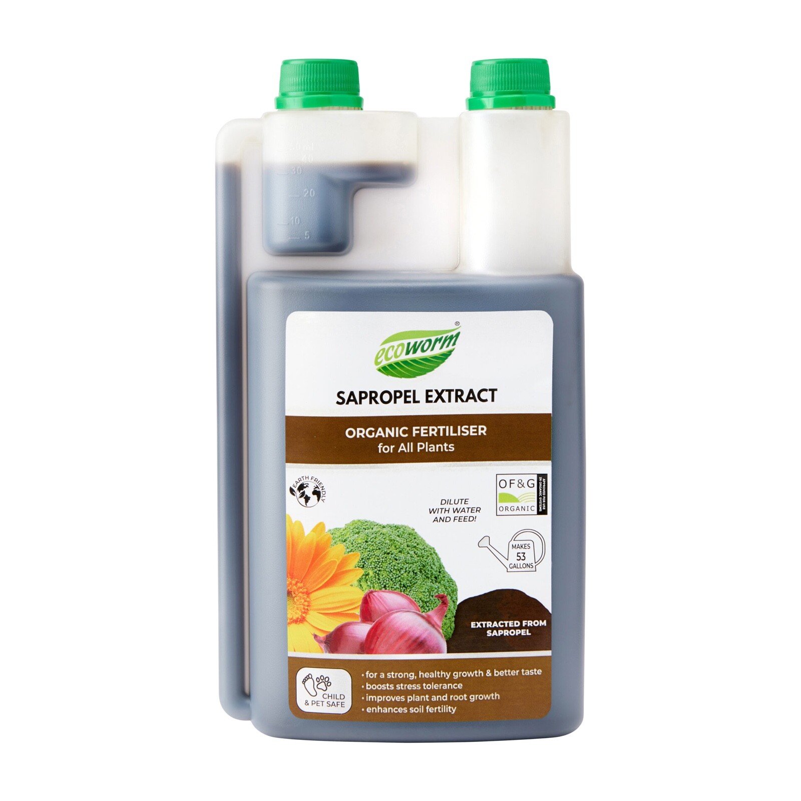 Ecoworm Sapropel Extract – Organic Fertilizer – Makes 53gal