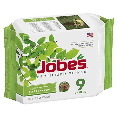 Jobe’s 01310, Fertilizer Spikes, For Trees and Shrubs, 9 Spikes