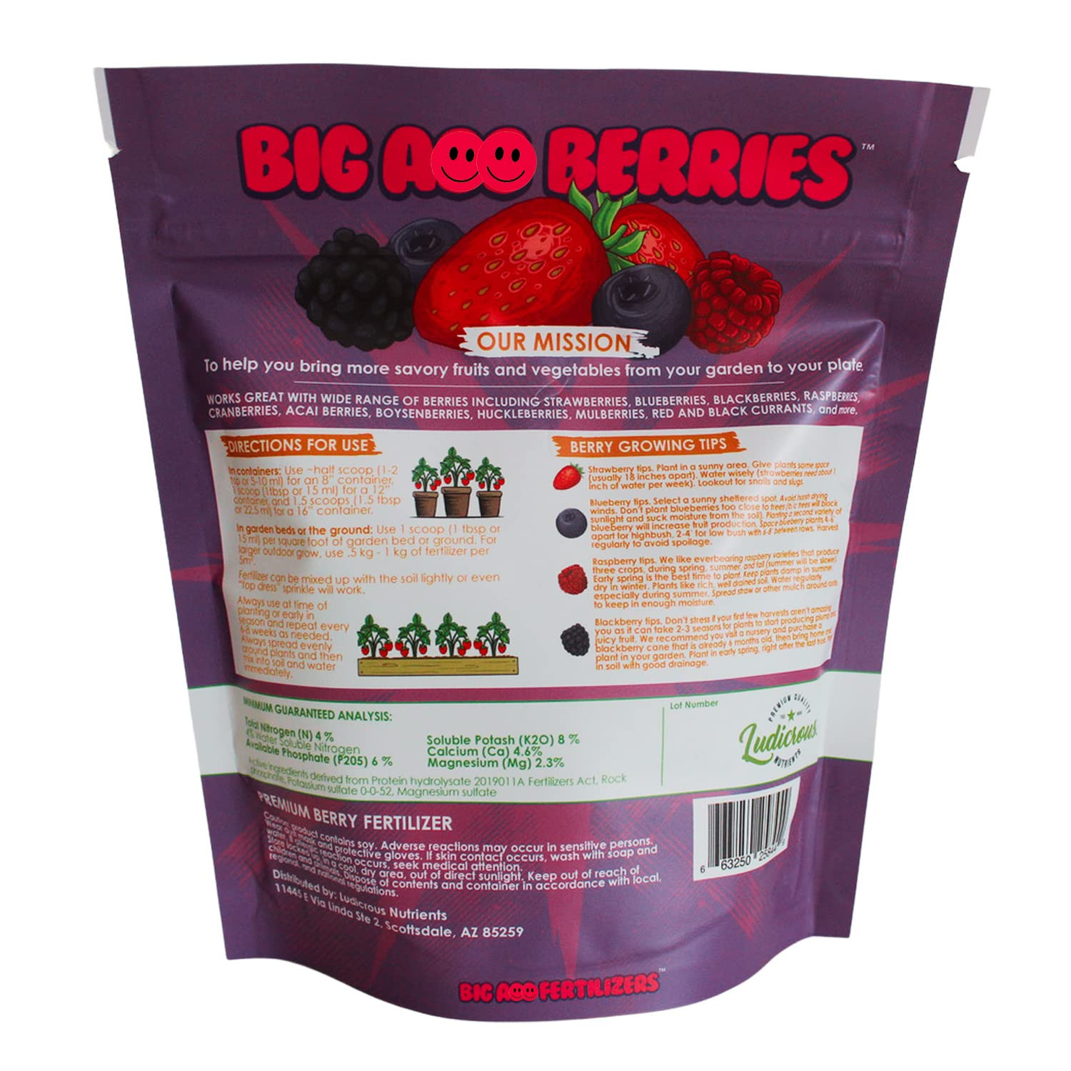 Big a Berries Fertilizer Nutrients – Plant Nutrients for Growth – Organic Nutrie