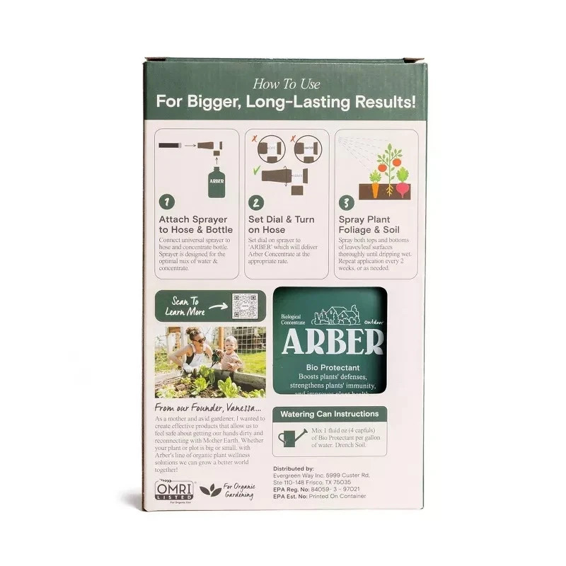 Arber Organic Fruit & Veggie 3-in-1 Boost and Ready to Spray Care Fertilizer 8oz