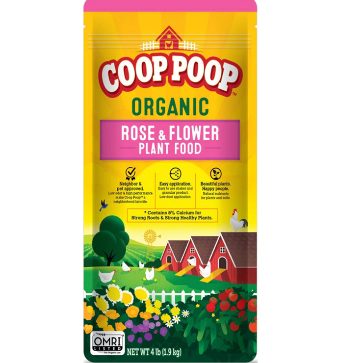 COOP POOP ROSE & FLOWER PLANT FOOD / 4 LB
