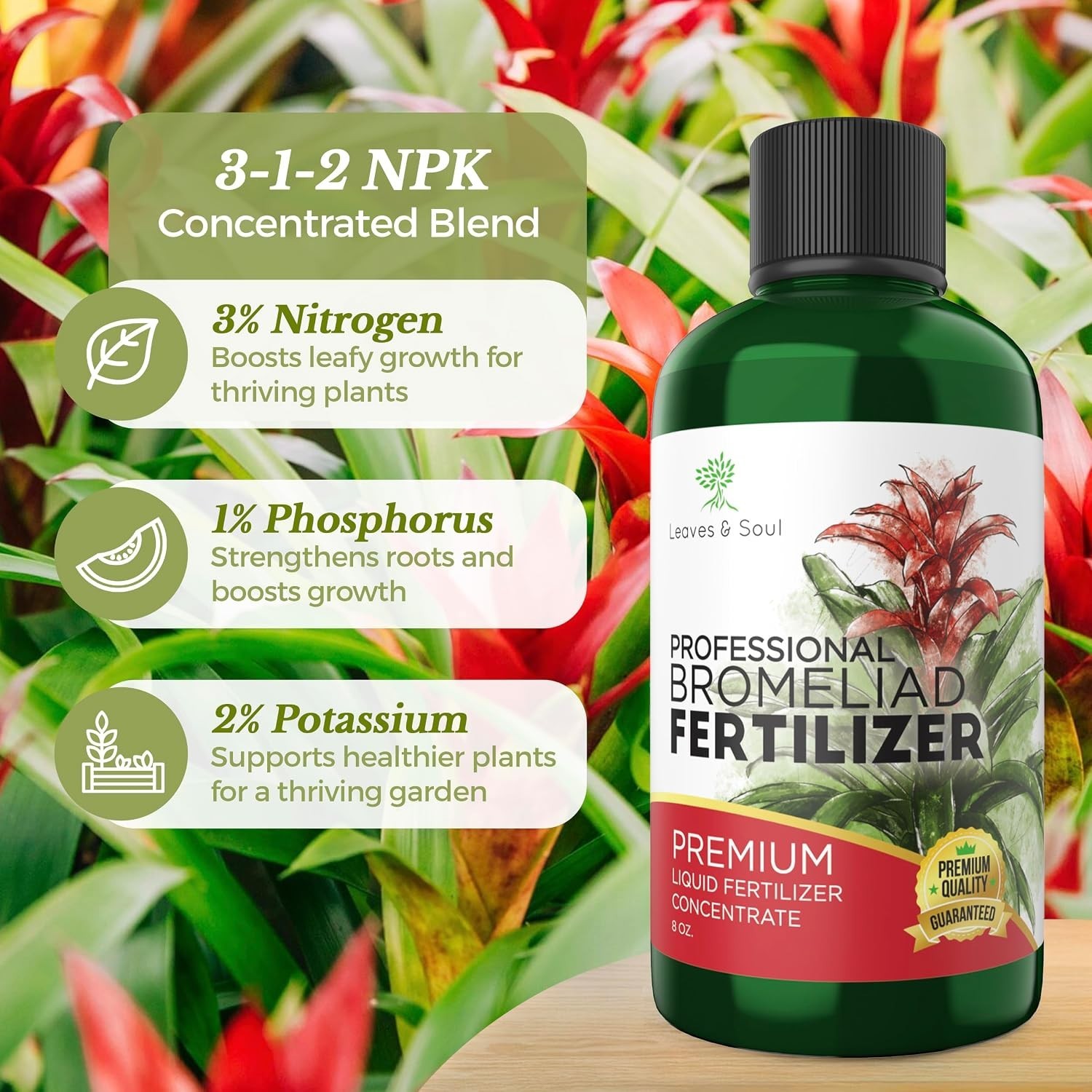 Bromeliad Fertilizer Liquid 3-1-2 Concentrate 8 oz