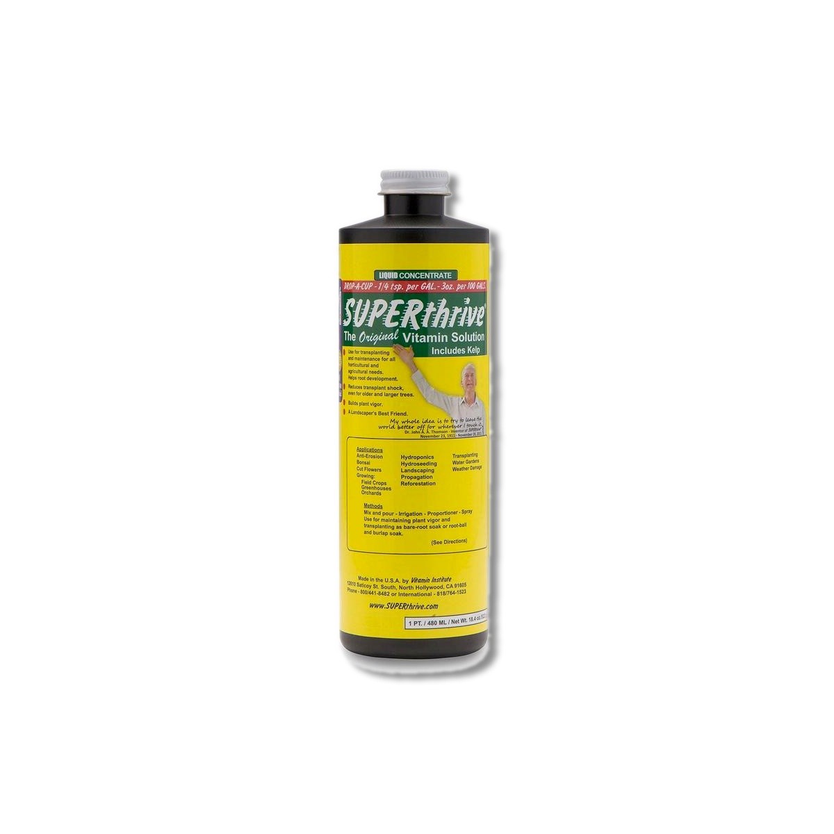 SUPERthrive Liquid Concentrate Multiple Nutrient System 1 pt STPINT-12