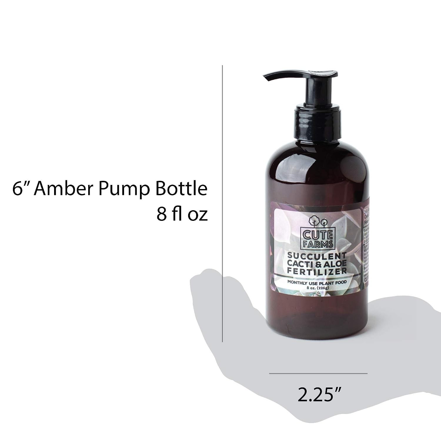 Gentle Monthly Use Succulent Fertilizer 2 Pack 8 oz with Dispensing Pump