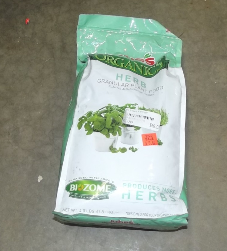 Jobe’s 09127 4 lb Organic Granular Plant Food Fertilizer for Herbs t29