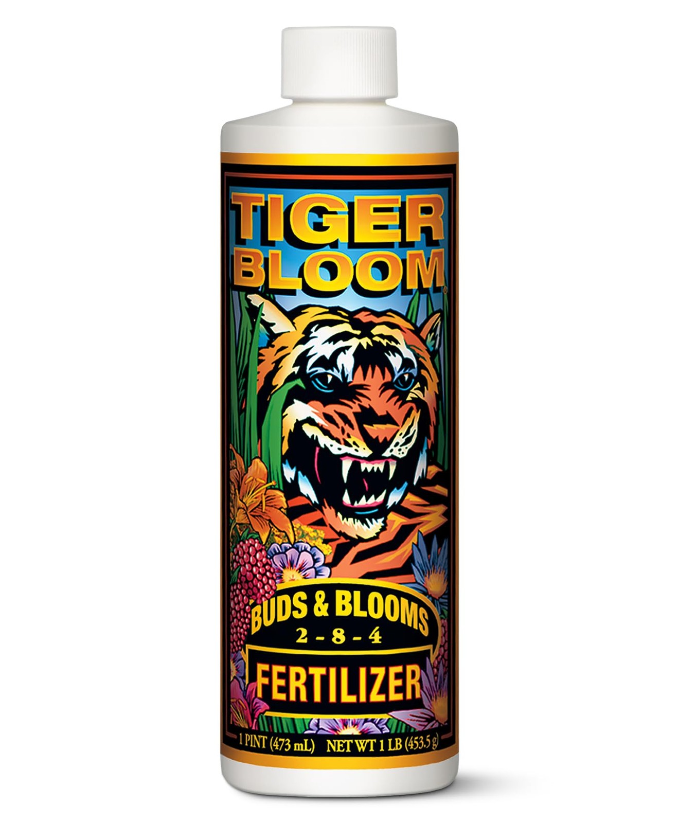 Tiger Bloom Liquid Plant Food Phosphorus Fertilizer 2-8-4 Nutrient Ratio 1 Quart
