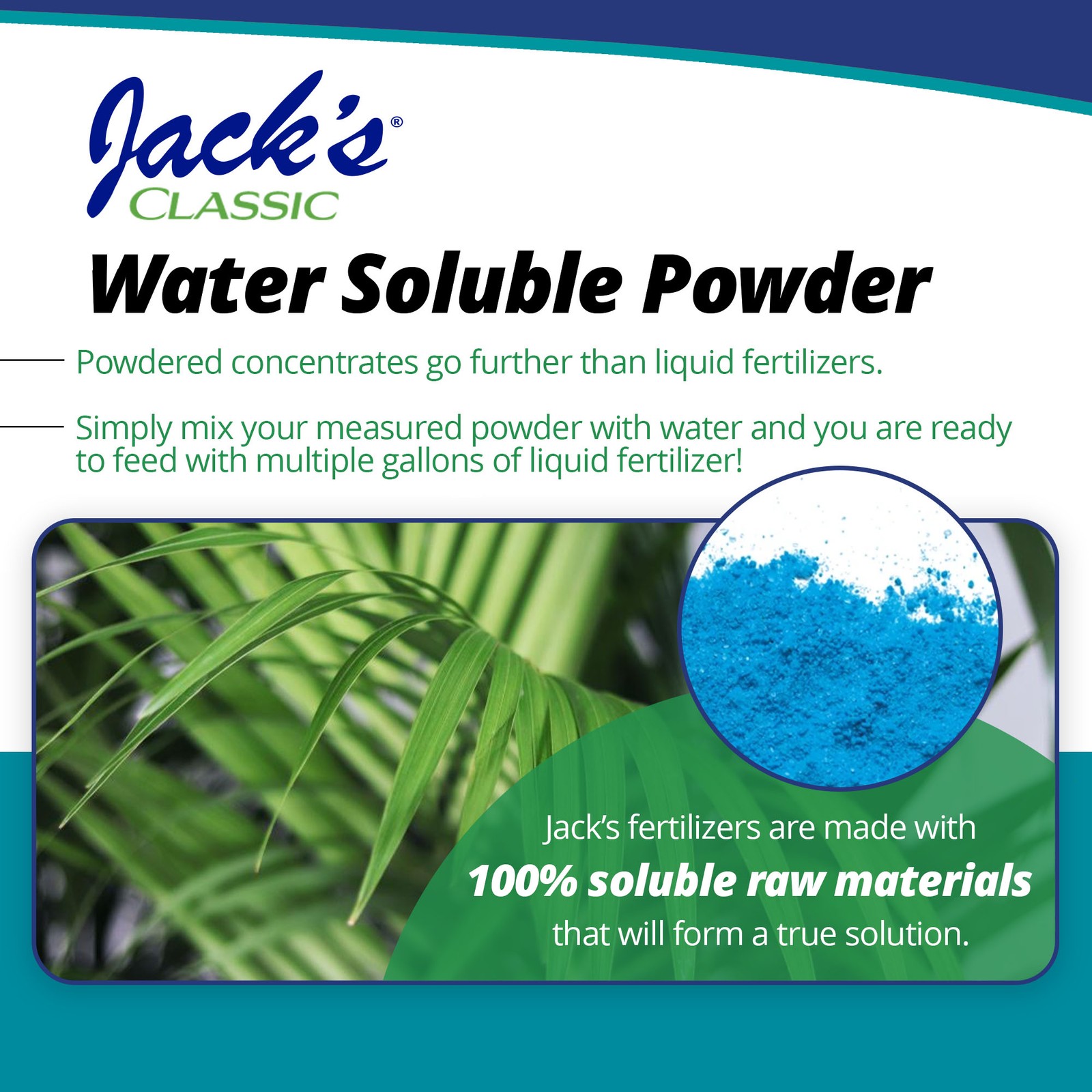 Jack’s Classic 16-5-25 Palm Food Water Soluble Fertilizer, 1.5lbs