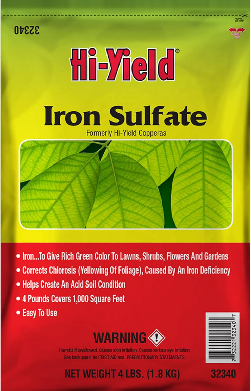 Hi-Yield 32340 1000 sq. ft. Granules Spring/Summer Iron Sulfate 4 lbs.